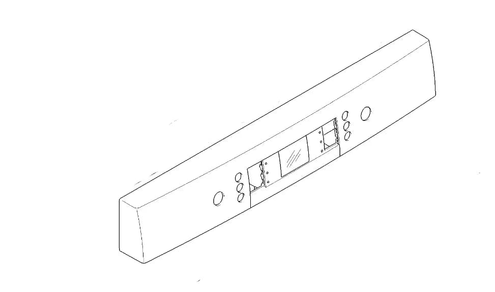 Panel k myčce nádobí BSH00741402 Bosch Siemens – přední ovládací panel (00741402)