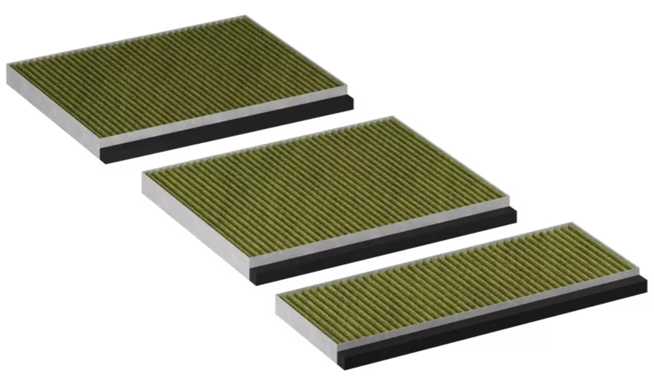 Sada 3 ks CleanAir Plus uhlíkové filtry do odsavače par Bosch Siemens (DWZ1BK1B6, 17008032)