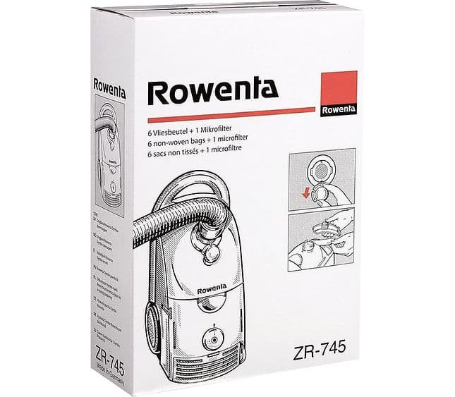 Textilní sáčky do vysavače Rowenta Dymbo ZR745 (6 ks)