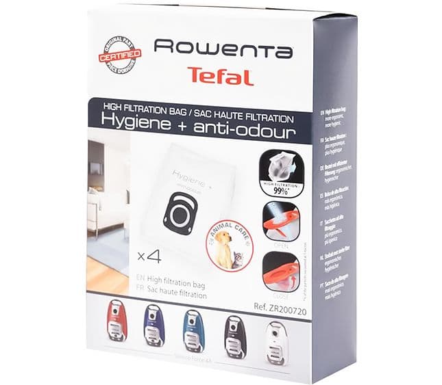 Sáčky do vysavače Rowenta Hygiene+ Anti-Odour ZR200720 (4 ks)