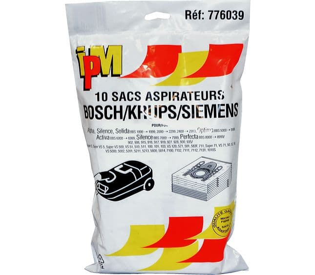 Sáčky z mikrovlákna do vysavače Bosch/Siemens typ G (10 ks)