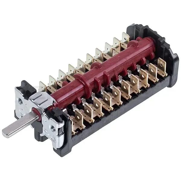 Přepínač do trouby 871103K – 7 pozic, 23 mm hřídel, 150 °C