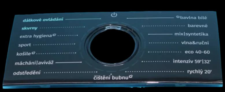 Kryt ovládacího panelu do pračky Gorenje Mora – 901053