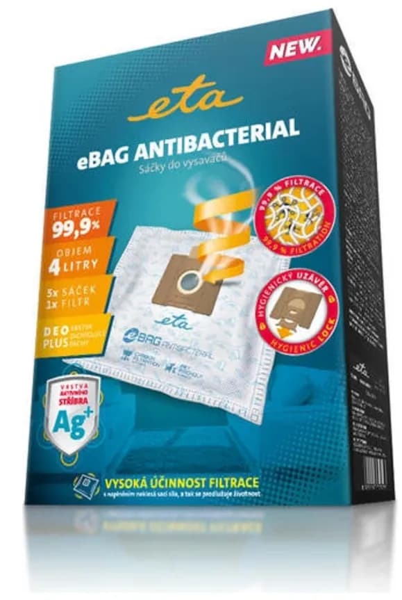 Sada 5 kusů sáčků do vysavače Eta Antibacterial 960068020