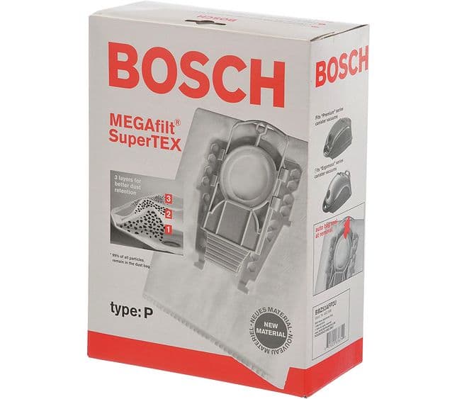 Filtrační sáčky Megafilt SuperTEX typ P do vysavače Bosch