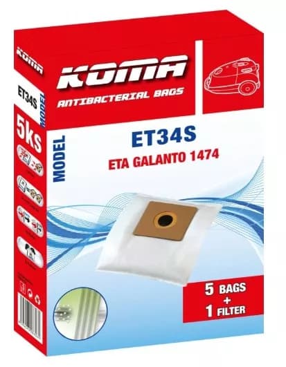 Sada 5 ks sáčky + 1 ks mikrofiltr do vysavače ETA – ET34S