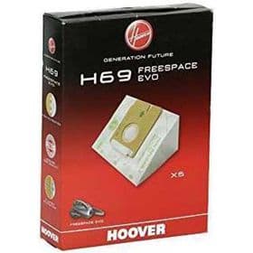 H69 SÁČKY k vysavači HOOVER – papírové sáčky určené k vysavači FREESPACE EVO (EAN: 8016361818606)