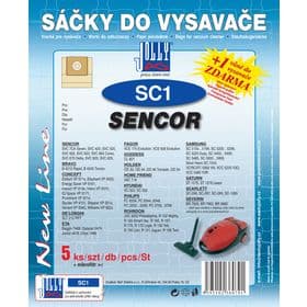 SÁČKY DO VYSAVAČE JOLLY SC 1 (balení 5 ks) – originál