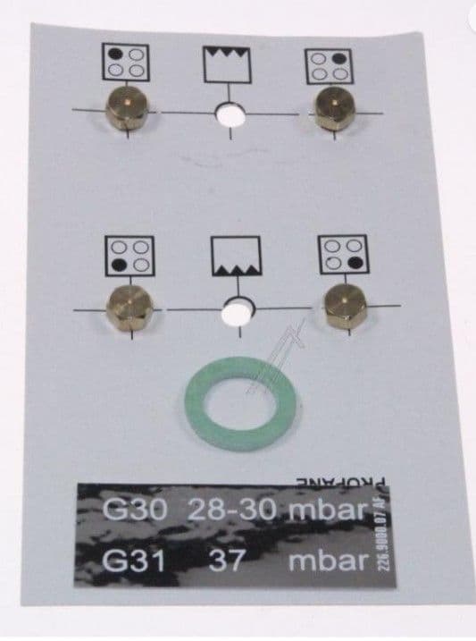 Sada PB trysek do varné desky Beko / Blomberg - 4431100189