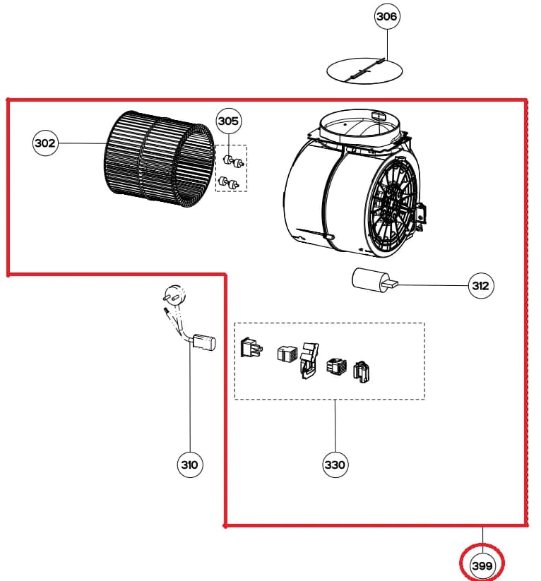 Motor k odsavači 800MC 133.0064.492 – Franke, Whirlpool, Indesit