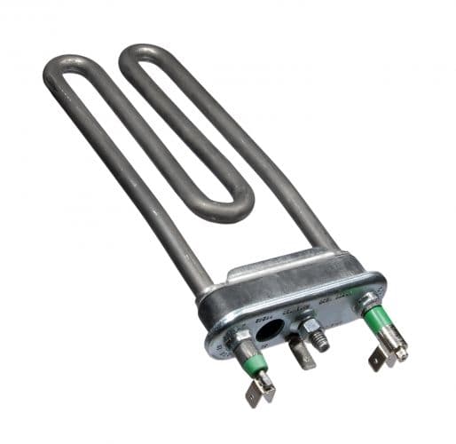 Topné těleso 195 x 65 mm / 19,5 x 6,5 cm do praček – Whirlpool Indesit Ariston Bosch Siemens – C00081837