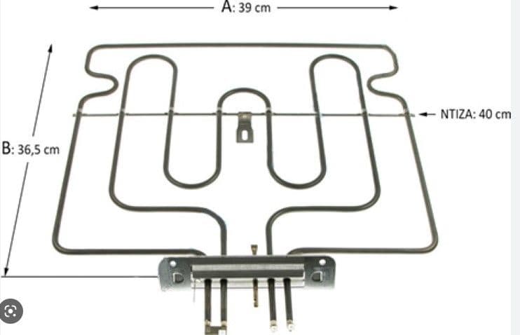 Horní topné těleso do trouby Ego – 2035234000 / Miele 07840121 / 1300W+1600W ORIGINAL Ego