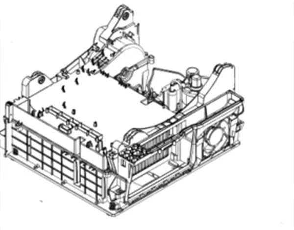Spodní díl s kompresorem do sušiček prádla AEG Electrolux Zanussi Husqvarna Fors (1364470110)