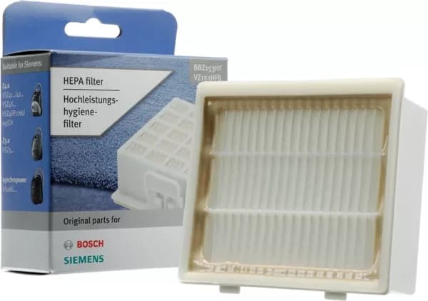 BBZ153HF Vysoce účinný HEPA filtr 100 × 90 × 40 mm pro vysavače Bosch Siemens (00578731)