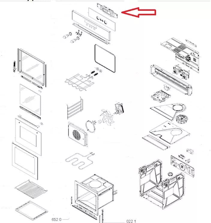 LCD displej sporáků Whirlpool Indesit Bauknecht (481213038759)
