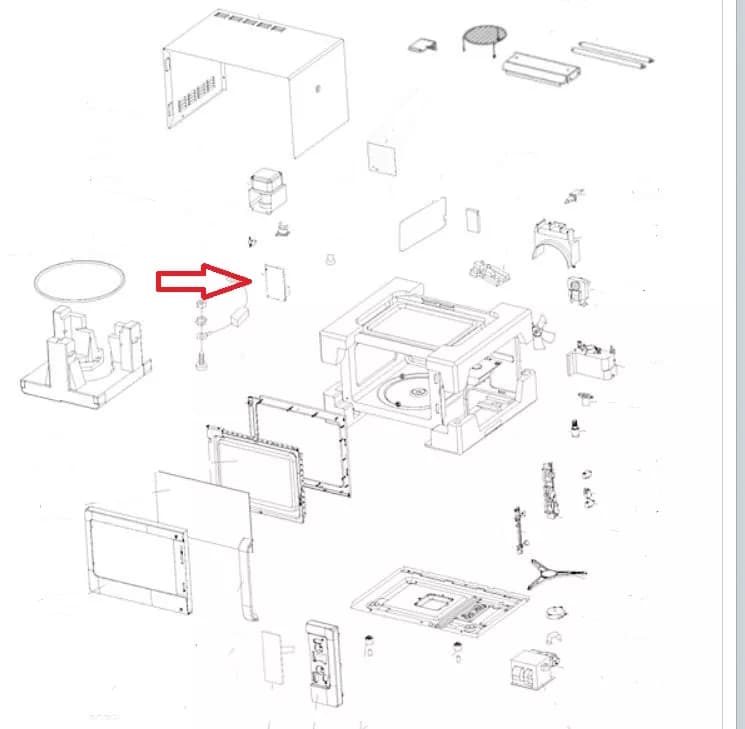 Elektronika k mikrovlnné troubě Whirlpool Indesit – 482000012211