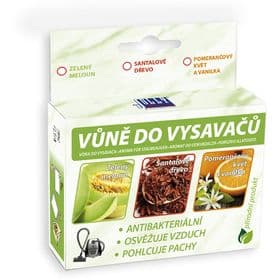 Vůně do vysavače pomerančový květ & vanilka Jolly – antibakteriální (5 ks)