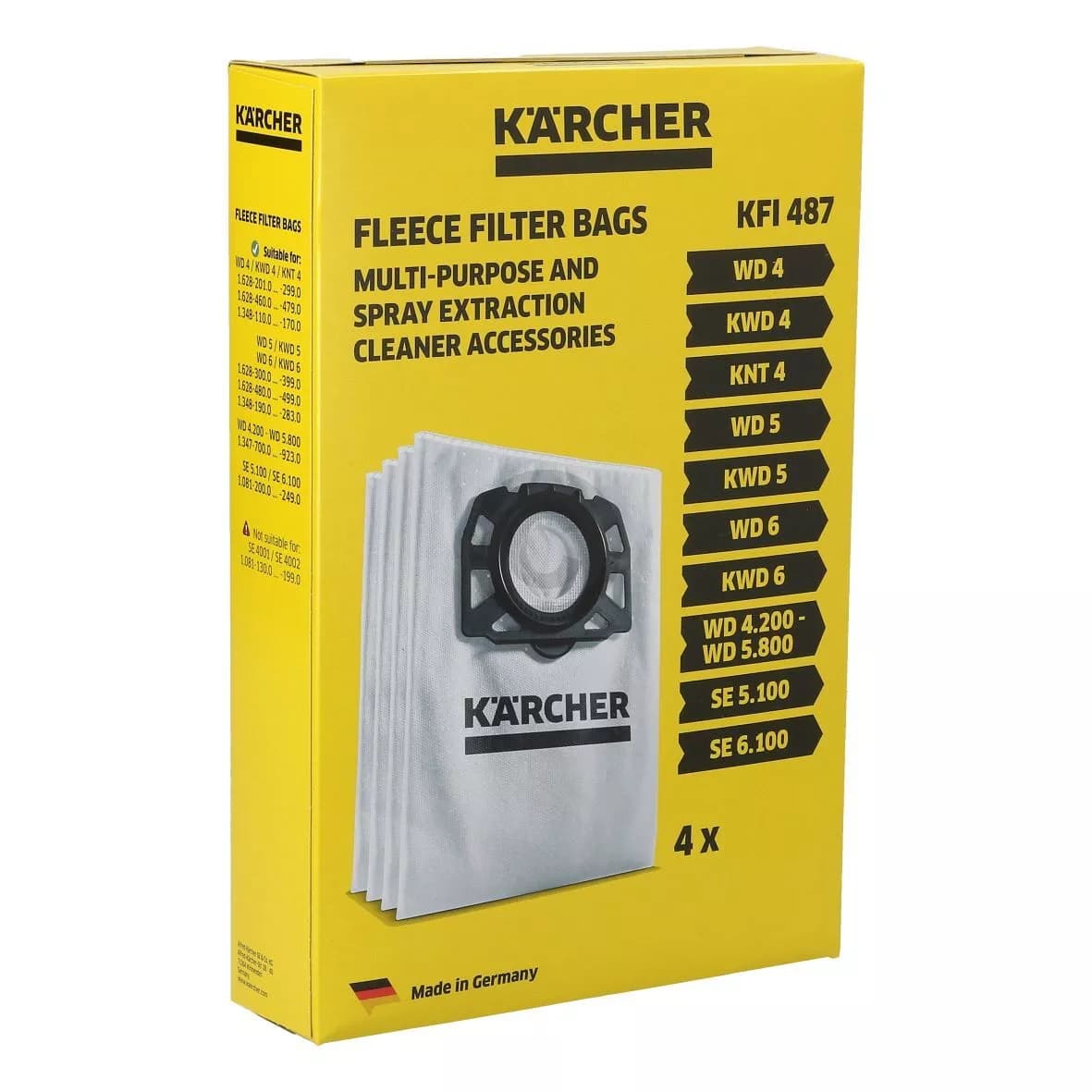 Sada 4 ks vliesových sáčků do vysavače Kärcher - 2.863-006.0