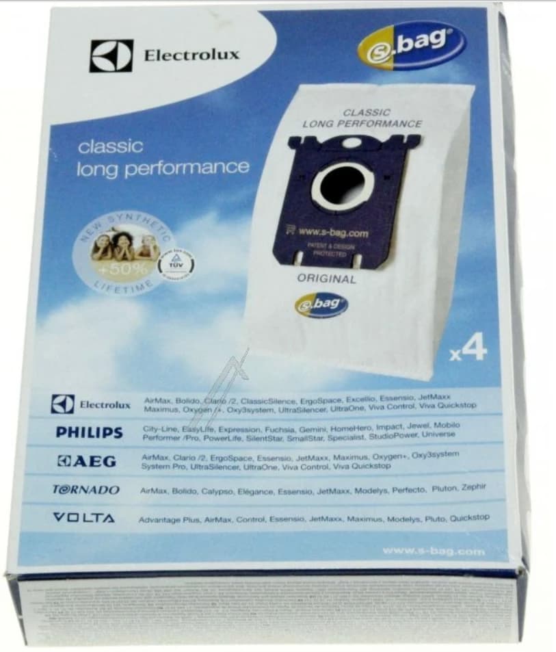 Sáčky do vysavačů E201B – AEG Electrolux Zanussi – 4 ks (9001665802)